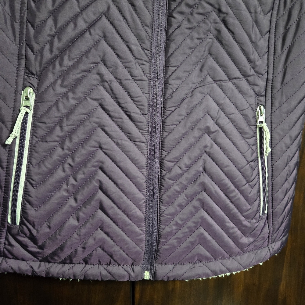 Reversible Free Country Deep Purple Quilted Vest, M NEW - Picture 7 of 13